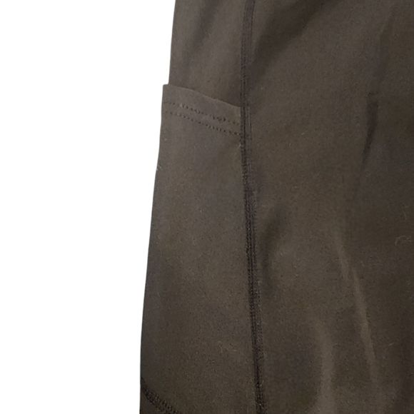 Set of 2 Leggings Women's 2XL with Pockets Black and Black/ Gray - Picture 7 of 10